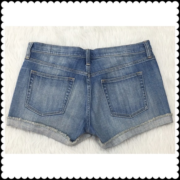 J CREW Jean Shorts Cuffed Hem Sz 30 - Picture 2 of 6